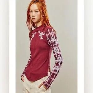 We The free People Rose Kiss Tee